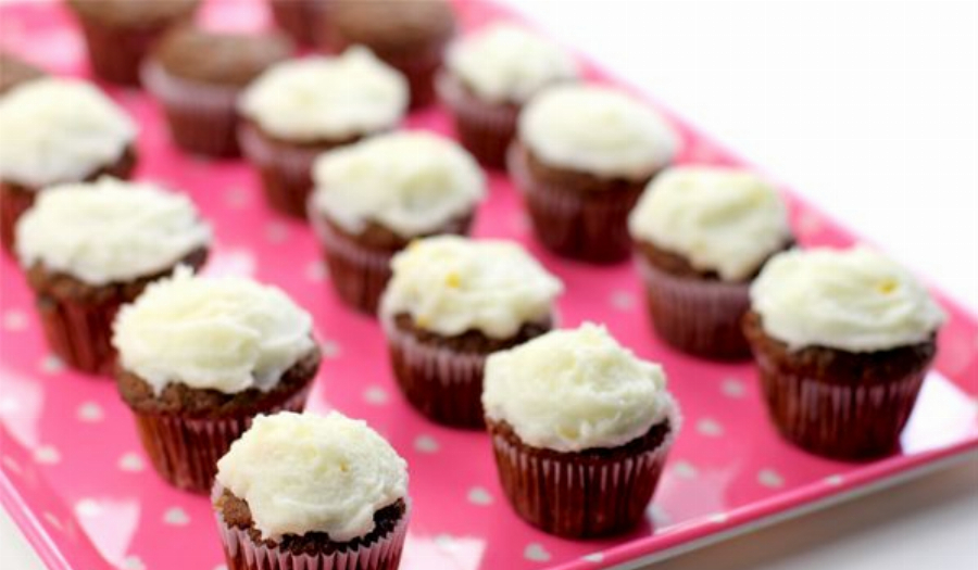 Cocoa Carrot and Earl Grey Cupcakes