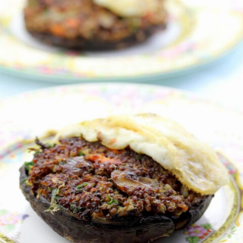 Quinoa Stuffed Portobello Burger Recipe