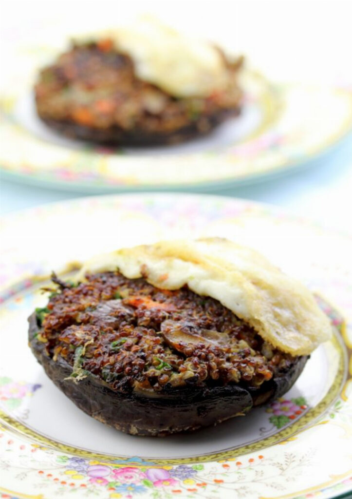 Quinoa Stuffed Portobello Burger Recipe