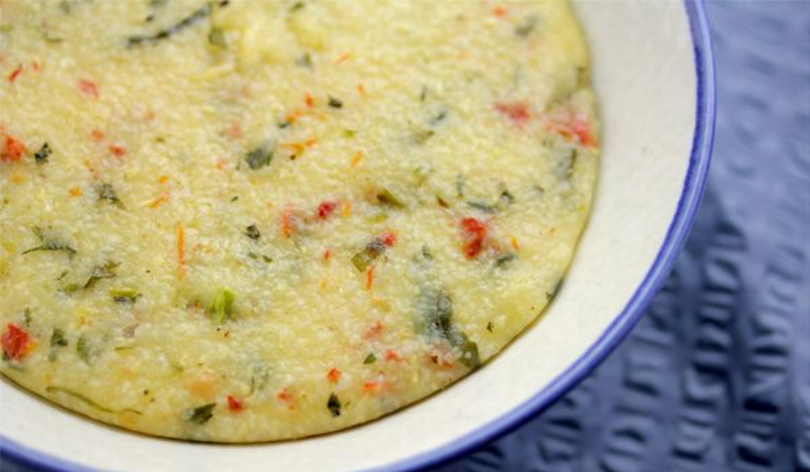 Creamy Cheese Grits with Sun-Dried Tomatoes