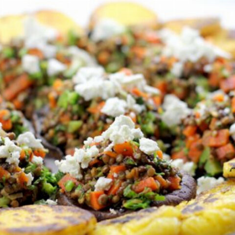 Lentil Stuffed Portobello Mushroom Recipe