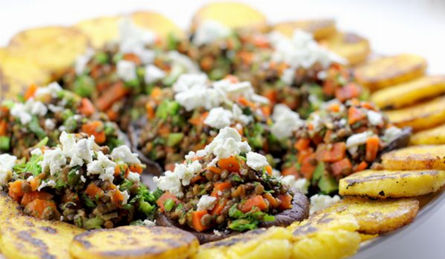 Lentil Stuffed Portobello Mushroom Recipe