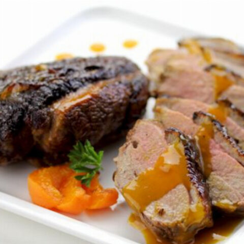 Apricot Glazed Pan-Roasted Duck Breast Recipe