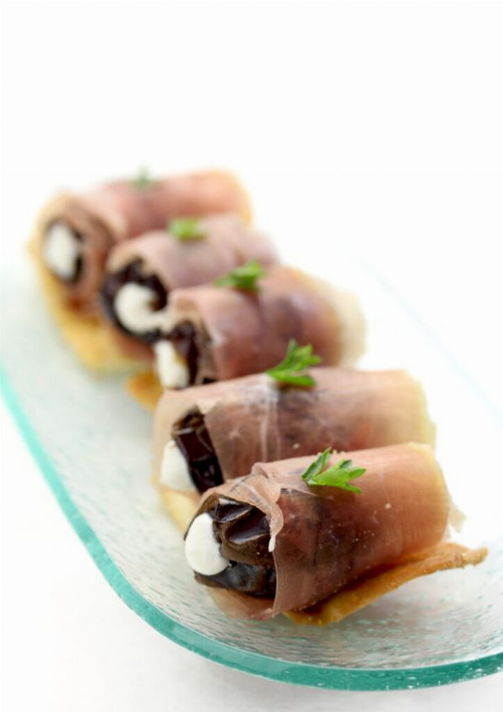 Stuffed Dates with Duck Prosciutto