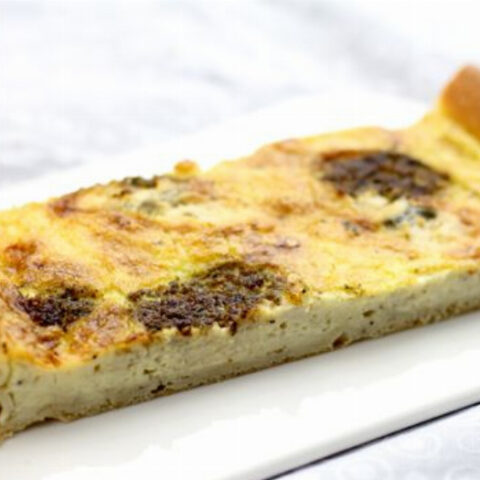 Gorgonzola Kale Brioche Tart (Savory Tart Recipe)