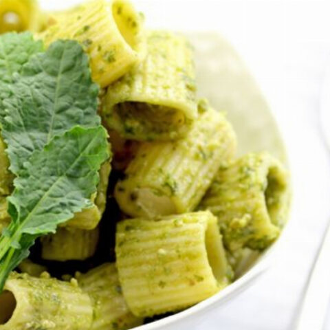 Kale Walnut Pesto Mezze Penne Pasta Recipe