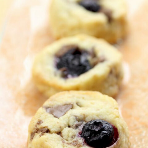 Chocolate Blueberry Sable Cookie Recipe