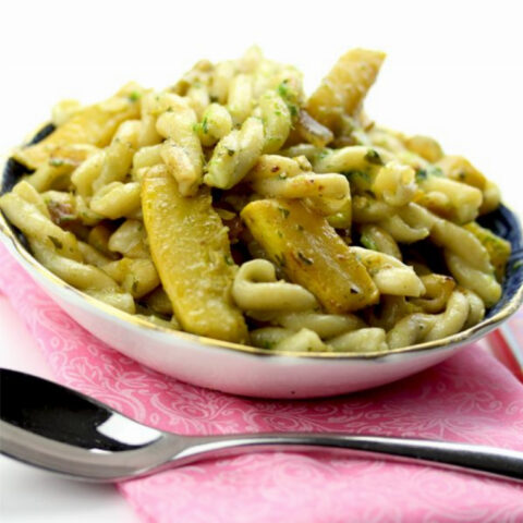 Crookneck Squash Gemelli Pasta (Vegetarian Pasta Recipe)