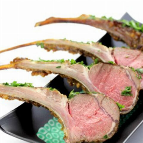 Apricot Roasted Rack of Lamb