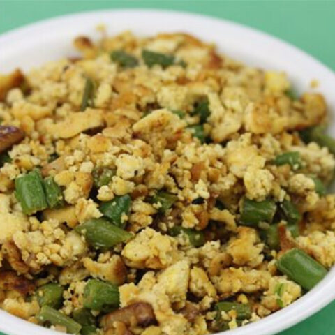 Tofu Scramble Recipe with Green Beans