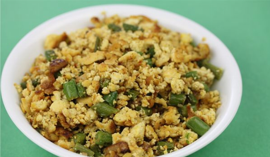 Tofu Scramble Recipe with Green Beans