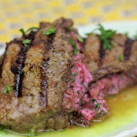 Cranberry Cream Cheese Stuffed Steak Recipe