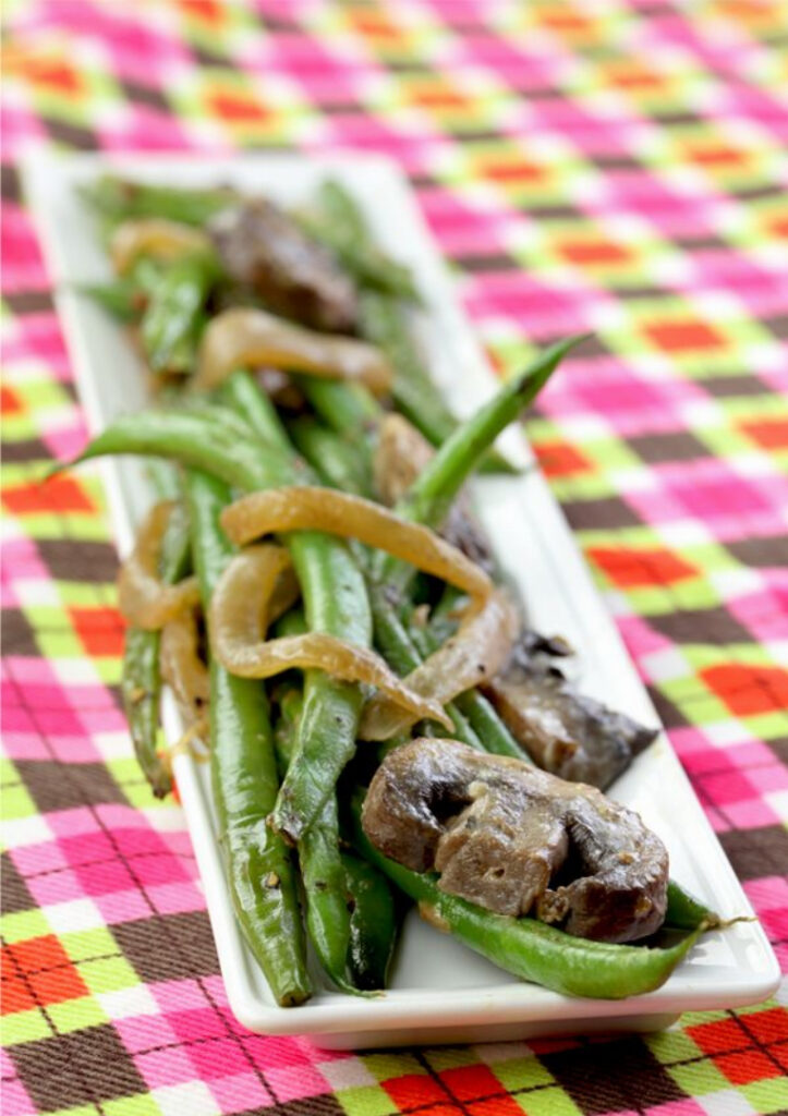 French Green Beans with Baby Bella Mushrooms