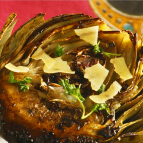 Pan Seared Artichoke with Balsamic Glaze