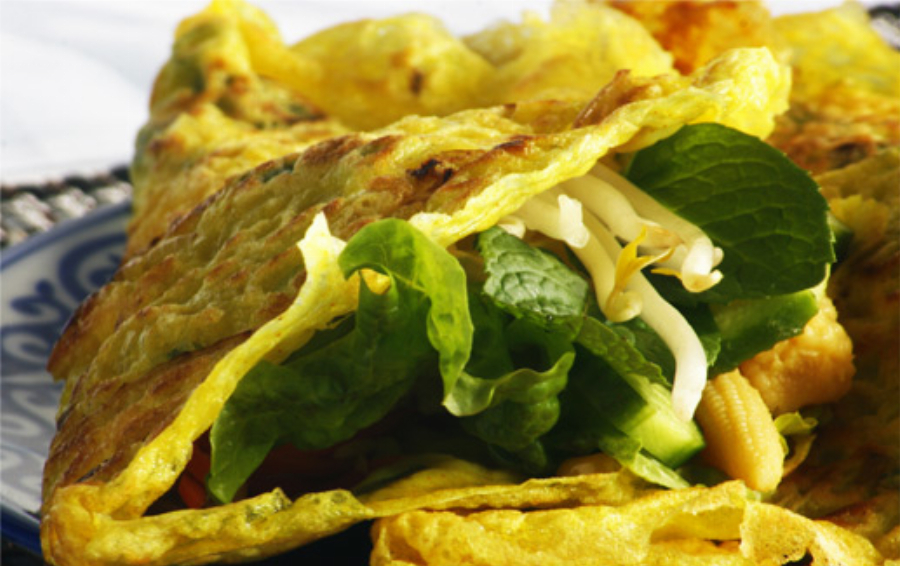 Tofu Banh Xeo (Vegetarian Vietnamese Crepe)