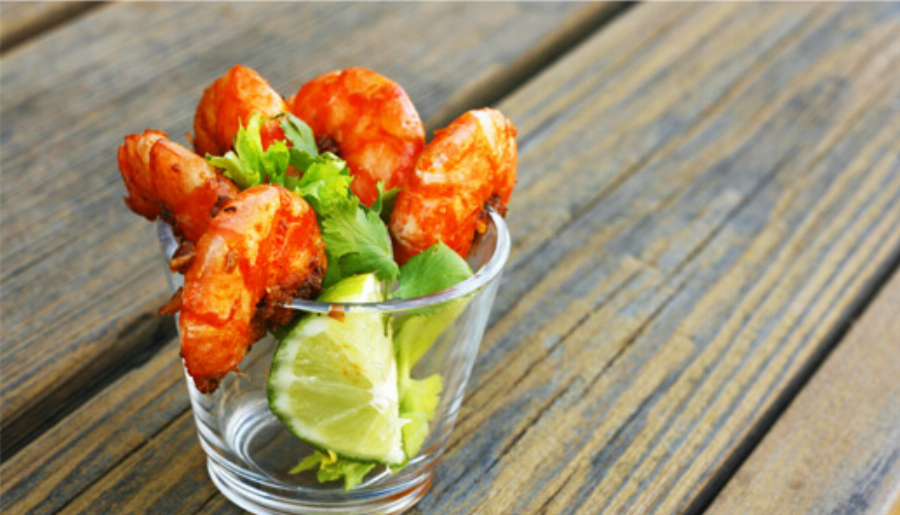 Finger Food: Pan-Seared Caramelized Garlic Shrimp