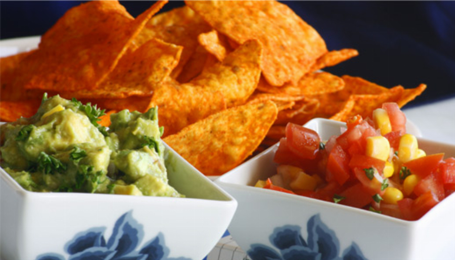 Super Bowl Guacamole and Salsa