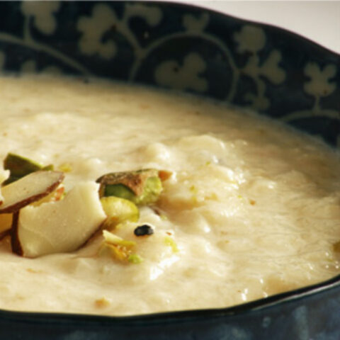 Mina's Pistachio Almond Cardamom Kheer (Indian Rice Pudding)