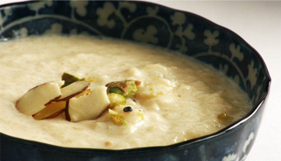 Mina's Pistachio Almond Cardamom Kheer (Indian Rice Pudding)