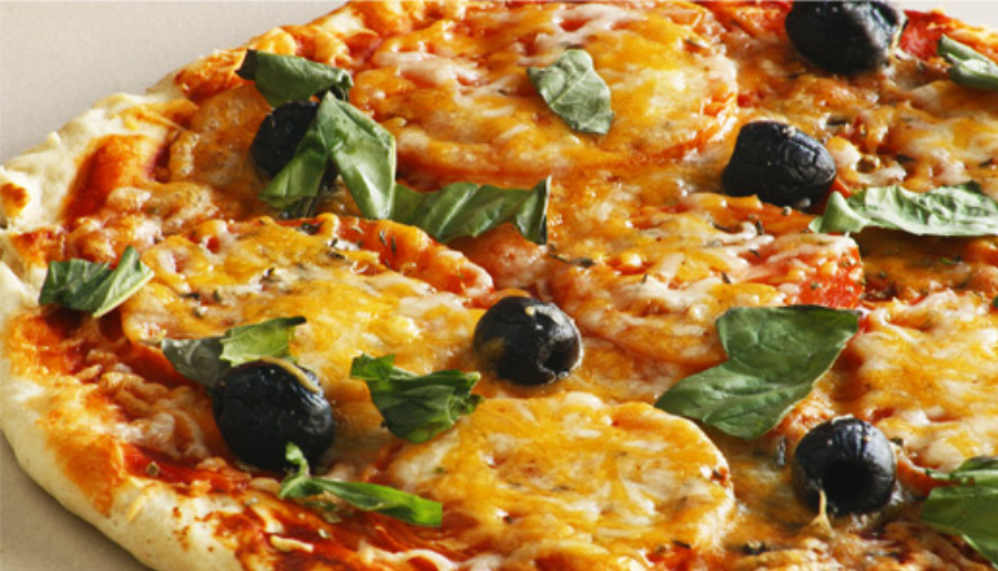 Easy Olive and Cheese Pizza