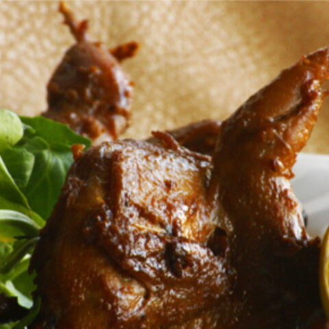 Asian-Style Soy Sauce Quail (Chim Cut Ro Ti)