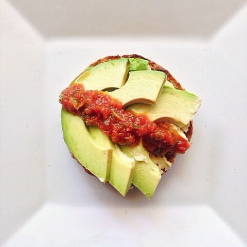 Southwestern Style Open Faced Sandwich