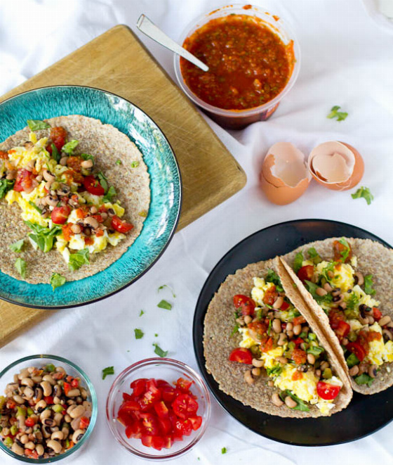 Healthy 5 Minute Southwest Breakfast Tacos