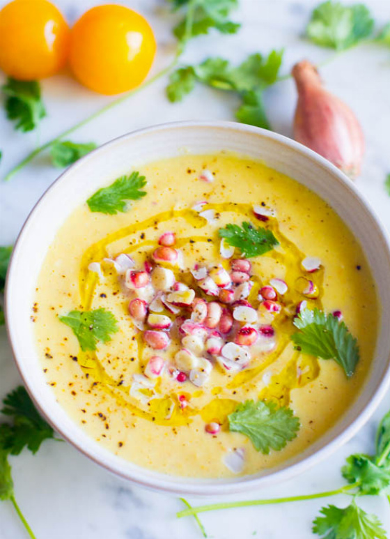 Creamy Corn Gazpacho