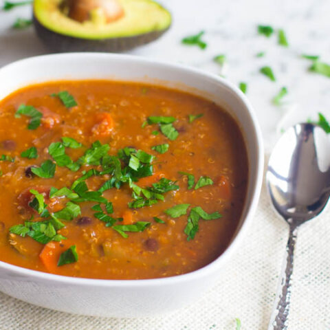 Quinoa and Black Bean Detox Soup