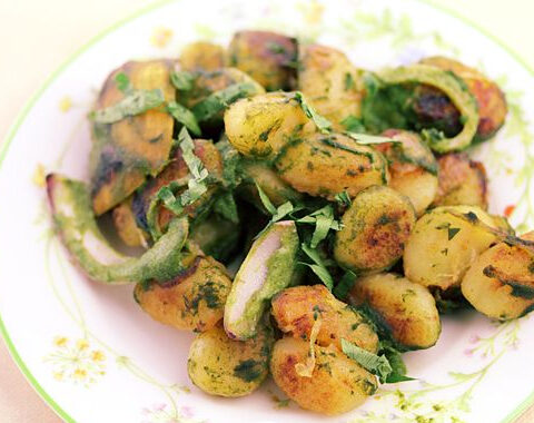 Image of Beet Green Pesto Gnocchi Recipe