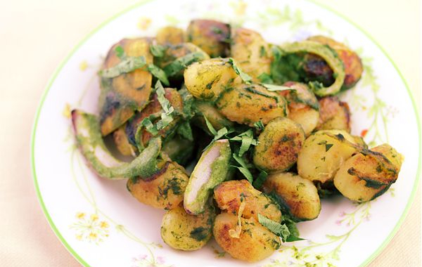 Beet Green Pesto Gnocchi Recipe