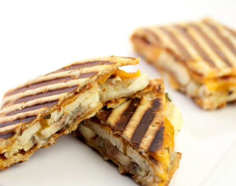 Roasted Chicken and Apple Panini Sandwich Recipe