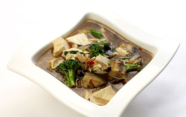 Tofu with Peanut Miso Sauce