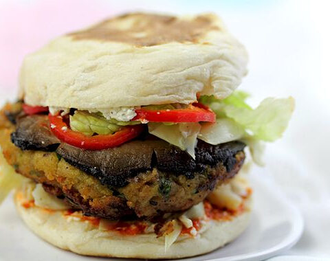 Portobello and Chickpea Burger Recipe