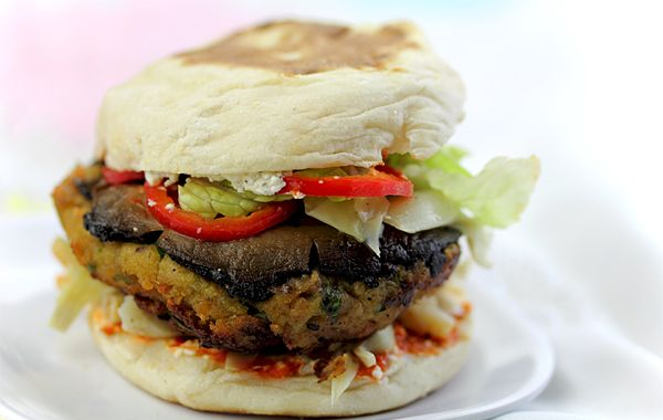 Portobello and Chickpea Burger Recipe