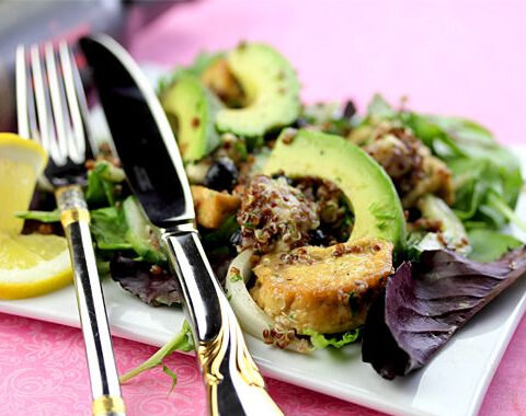 Summer Salad with Spiced Lemon Coffee Vinaigrette