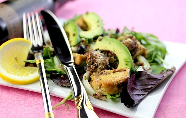 Summer Salad with Spiced Lemon Coffee Vinaigrette