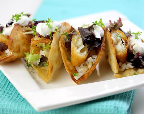 Crispy Fried Lavash Tacos