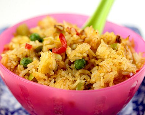 Vegetarian Fried Rice Recipe (Com Chien Chay in Vietnamese)