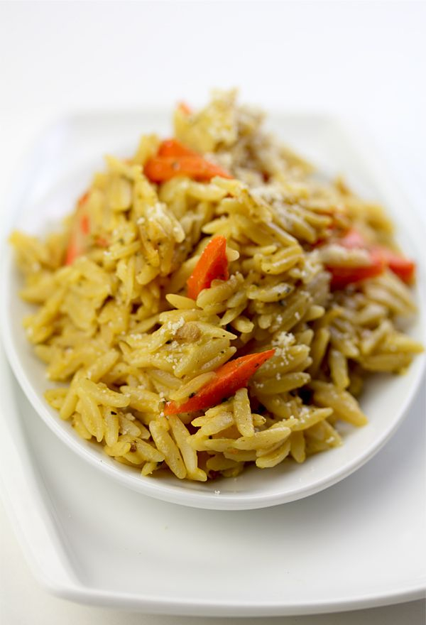 Saffron Carrot Orzo Risotto Recipe