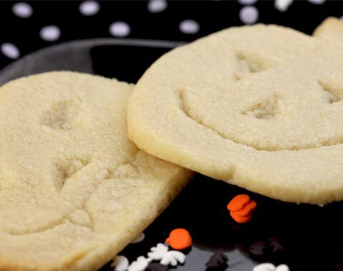 Jack O'Lantern Halloween Cookies