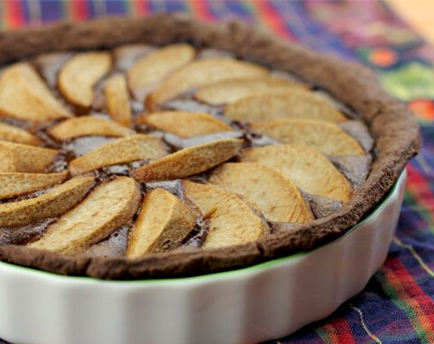 Chocolate Pear Almond Tart Recipe