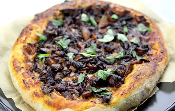 Four-Mushroom and Apricot Pizza Recipe