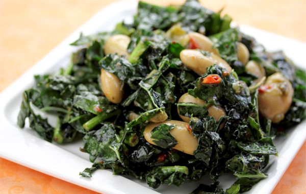 Gigante Bean and Kale Salad Recipe