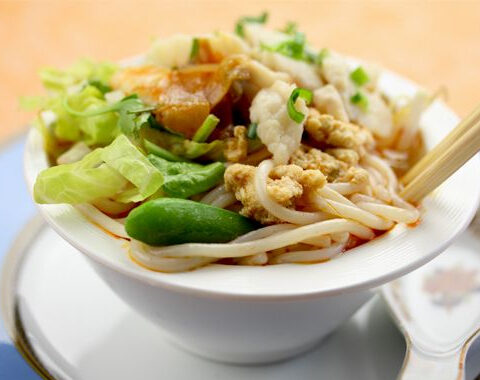 Image of Bun Canh Do Bien Recipe (Vietnamese Crab Noodle Soup)