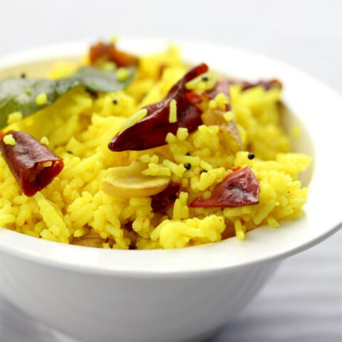 South Indian Spiced Lemon Rice Recipe