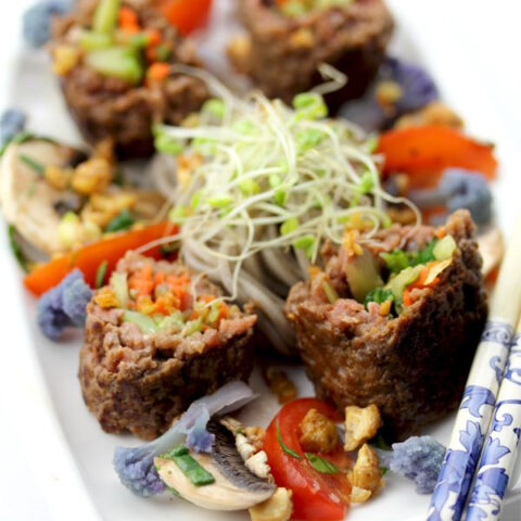 Beef Roll Appetizers (Fusion Recipe)