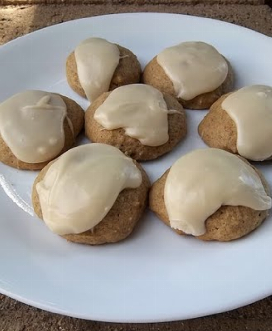 Pumpkin Cookies with Browned Butter Frosting