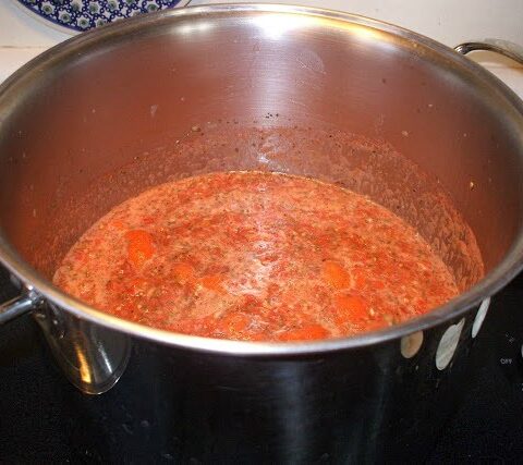 Spaghetti Sauce from Fresh Tomatoes