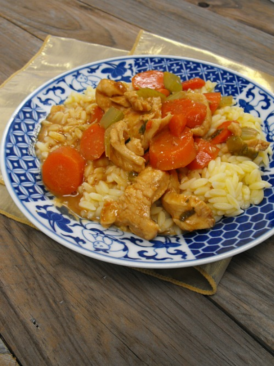 Asian Chicken and Veggie Pasta